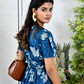 Indigo Half Sleeve Dress