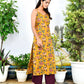 Mustard Straight Kurta Set