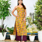 Mustard Straight Kurta Set
