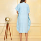 Sky Blue Designer Kaftan Dress
