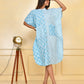 Sky Blue Designer Kaftan Dress