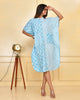 Sky Blue Designer Kaftan Dress