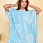 Sky Blue Designer Kaftan Dress
