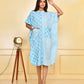 Sky Blue Designer Kaftan Dress