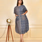 Indigo Black Kaftan Dress-sk-0009