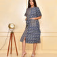 Indigo Black Kaftan Dress-sk-0009