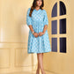 Blue Day Puff Dress