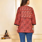 Red Gathered Top