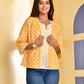 Butter Yellow Line Top with Jacket
