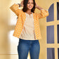 Butter Yellow Line Top with Jacket