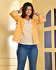 Butter Yellow Line Top with Jacket