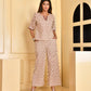 Beige Bagru Style Coord Set