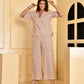 Beige Bagru Style Coord Set