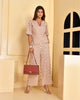 Beige Bagru Style Coord Set