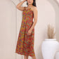 Two prints princess line dress