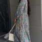 Teal Jal Print Dress with Speghtie