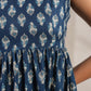Indigo Buta Print Dress