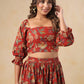 Crop Top and Skirt Set